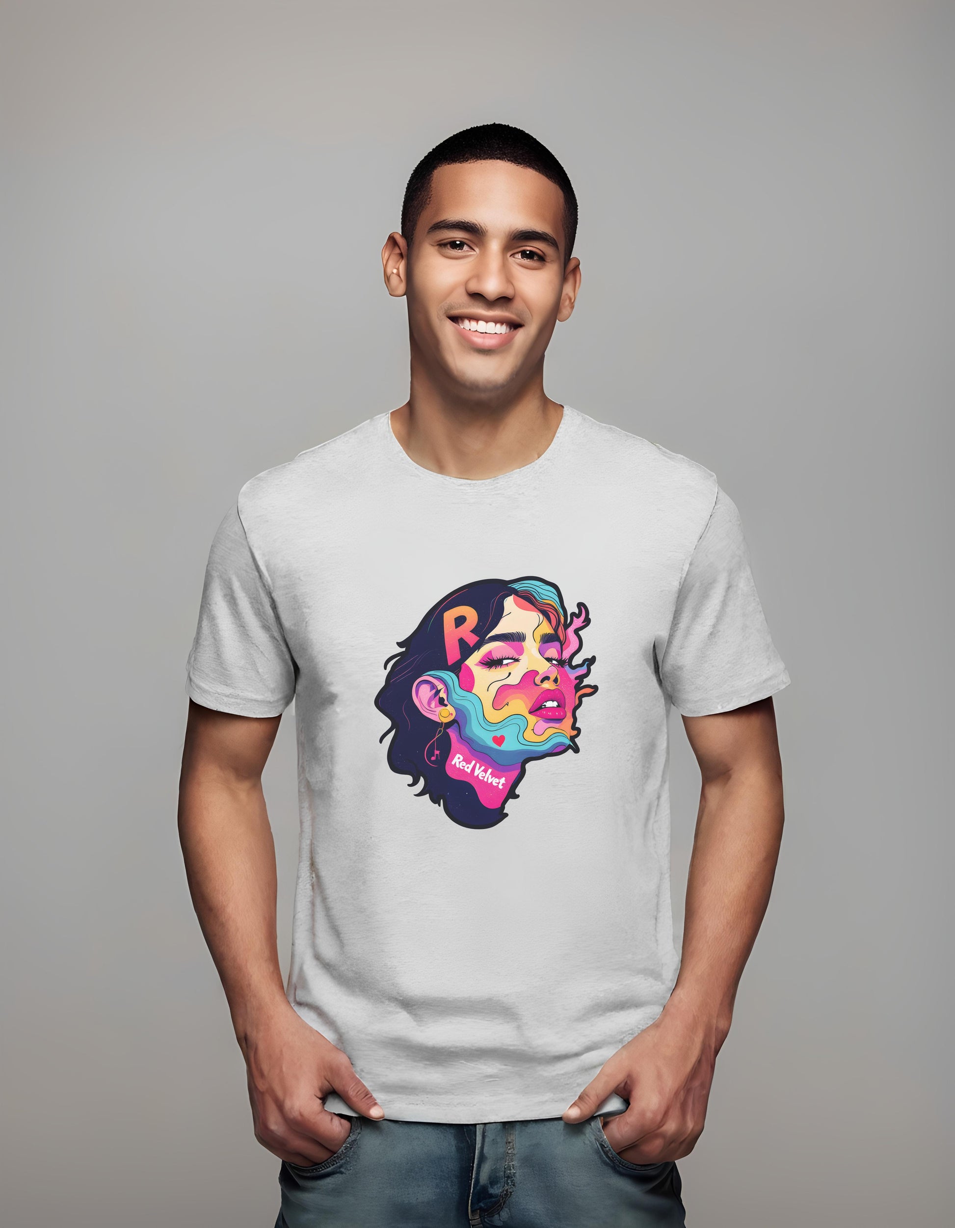 design - music - bold illustration top - t-shirt