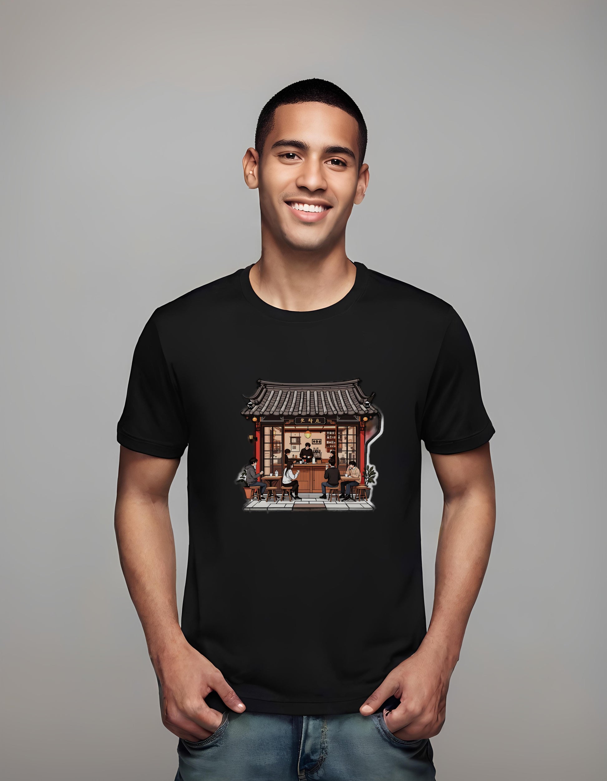 korean coffee shop shirt - family - t-shirt