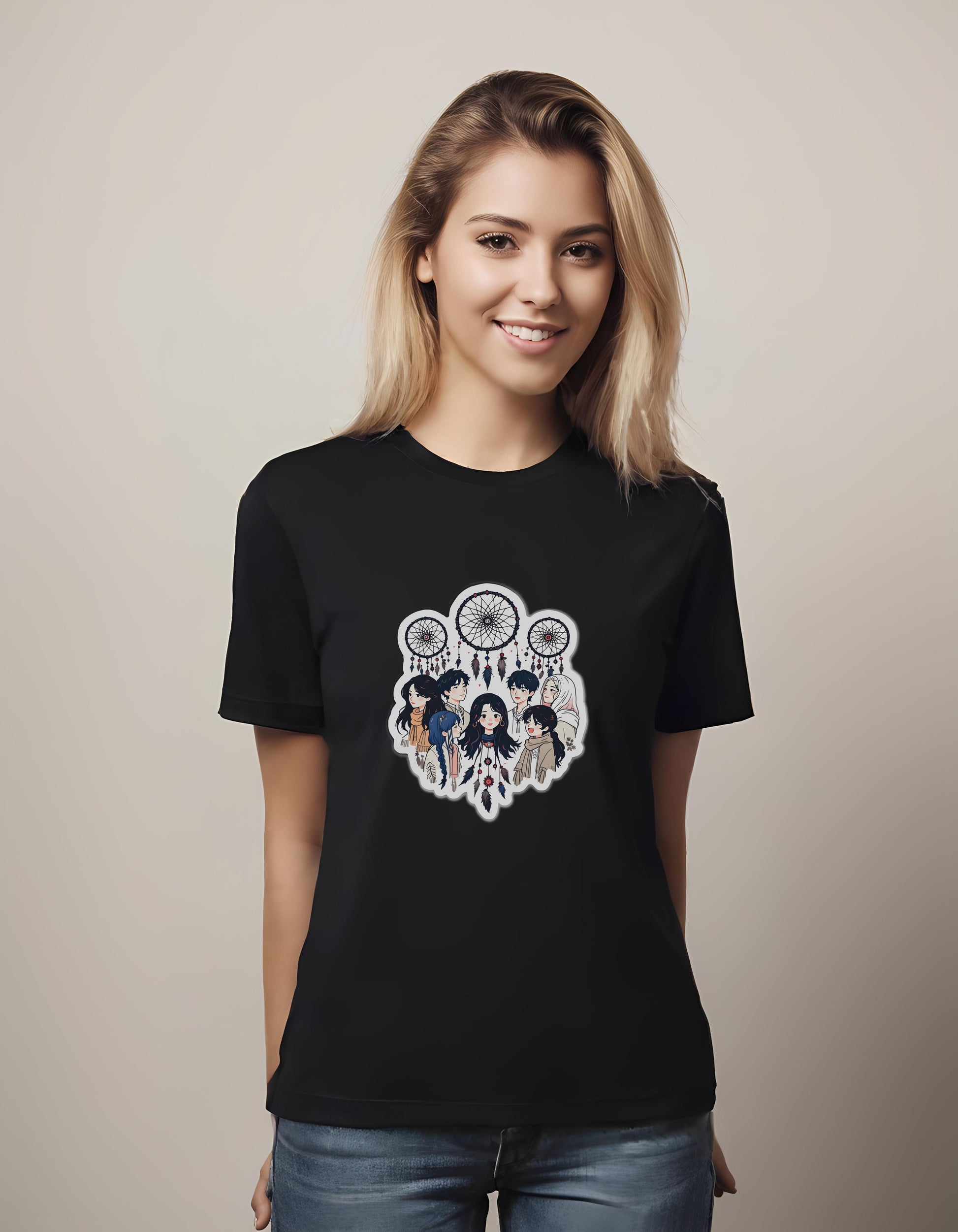whimsical art - t-shirt - connection