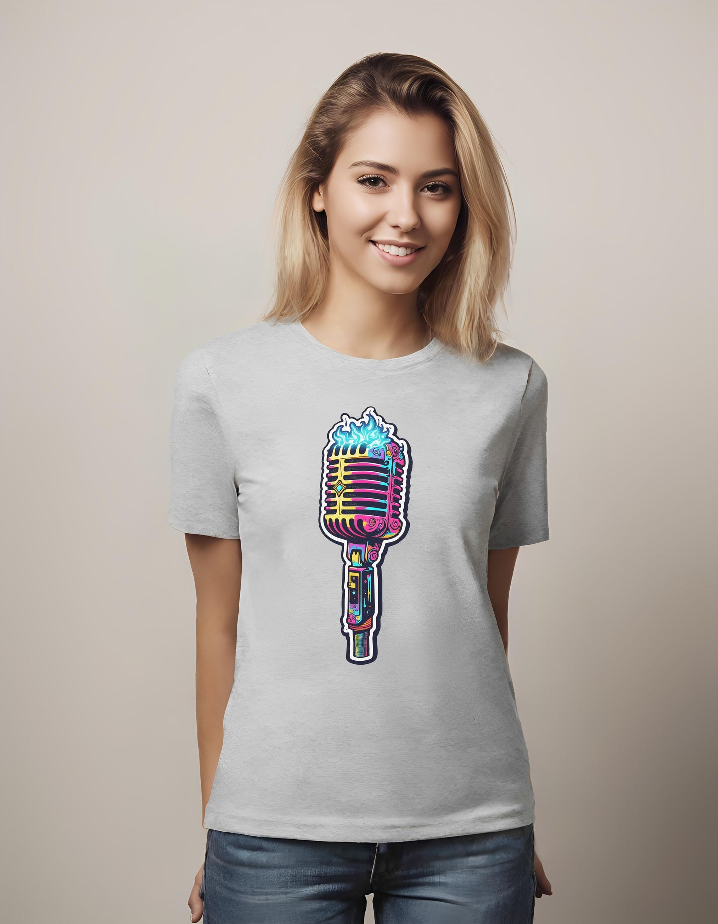t-shirt - comfortable casual wear - unisex - retro concert merchandise