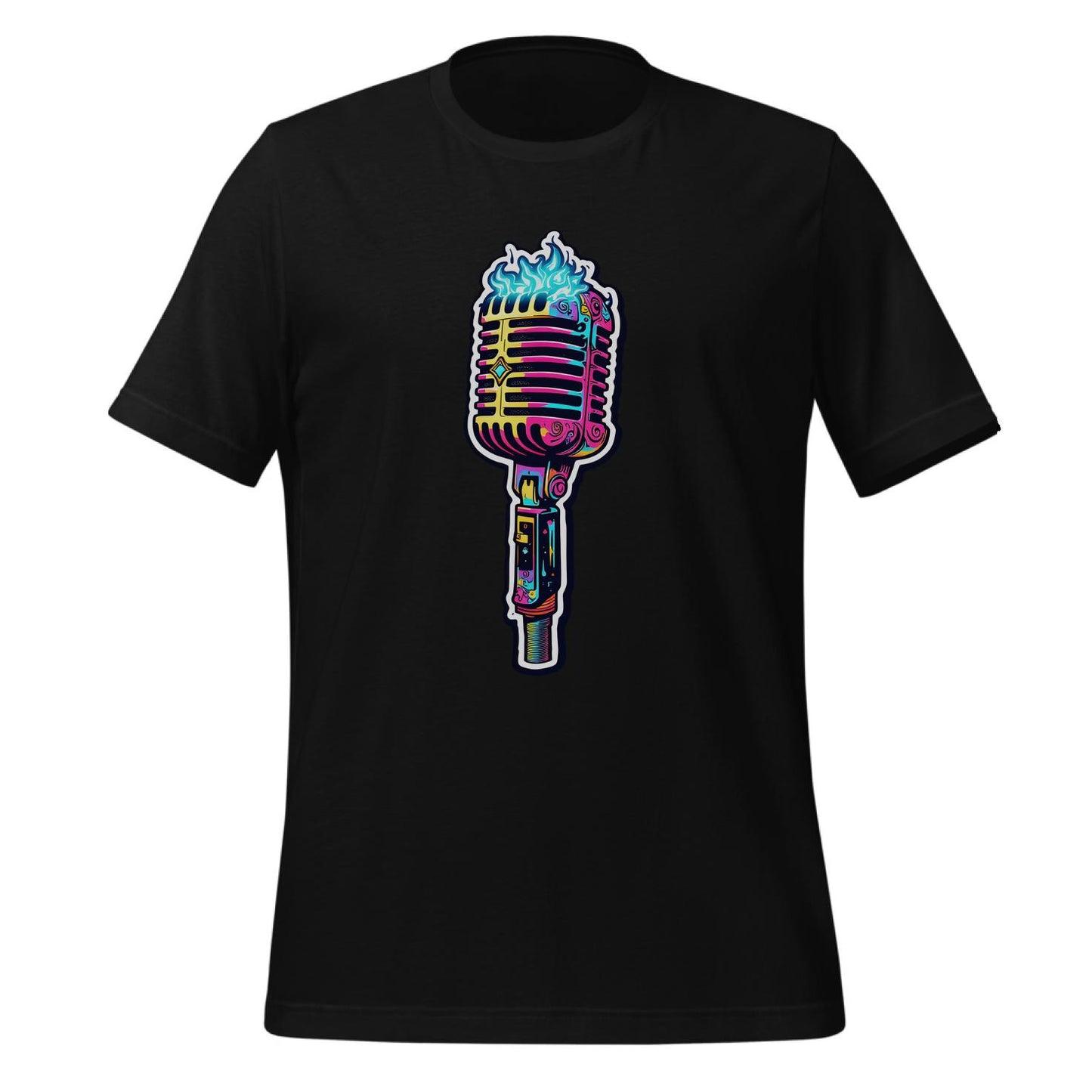 classic rock tee - t-shirt - microphone
