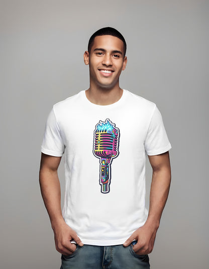 neon art t-shirt - casual music outfit