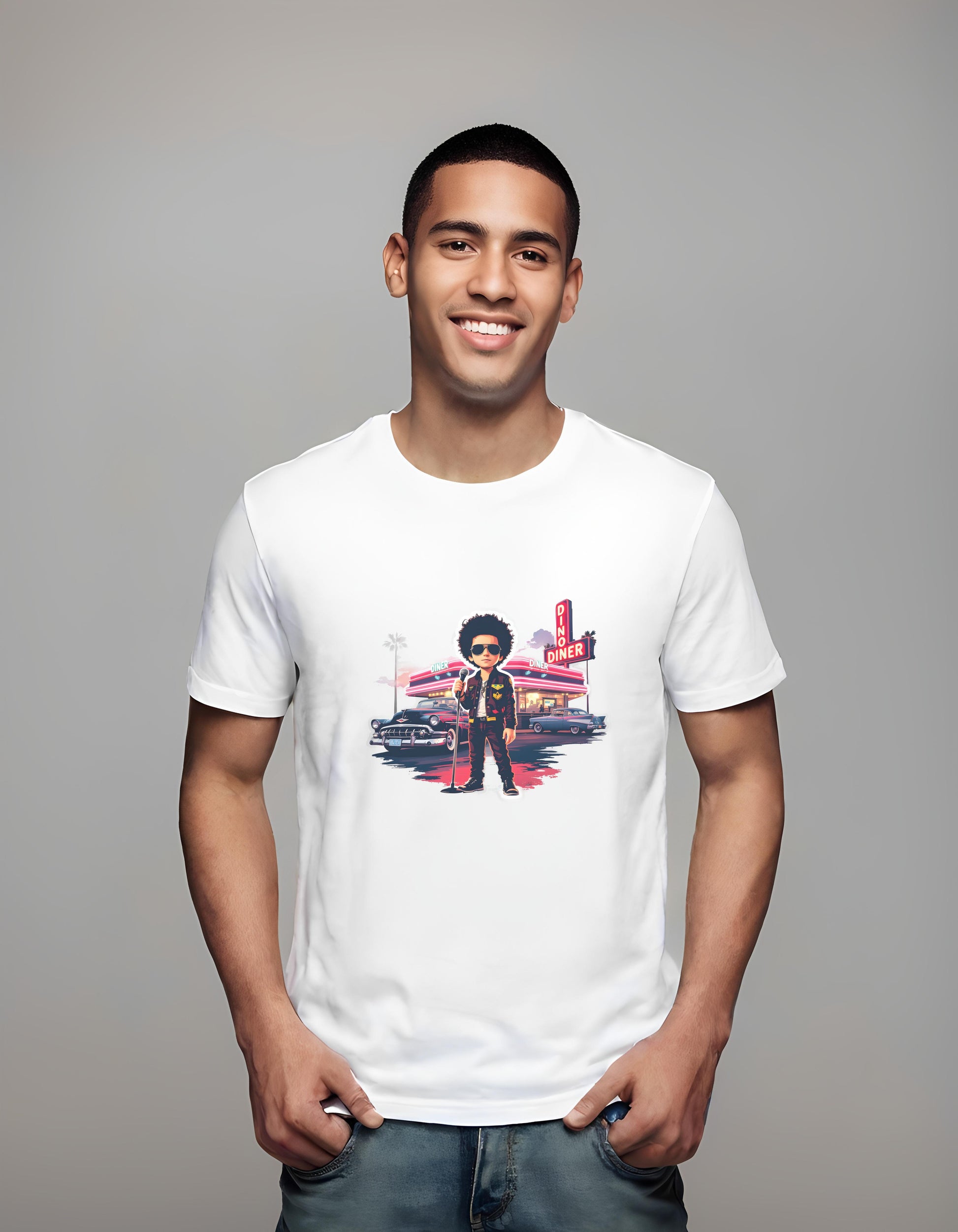 retro - style - t-shirt - classic diner vibes tee