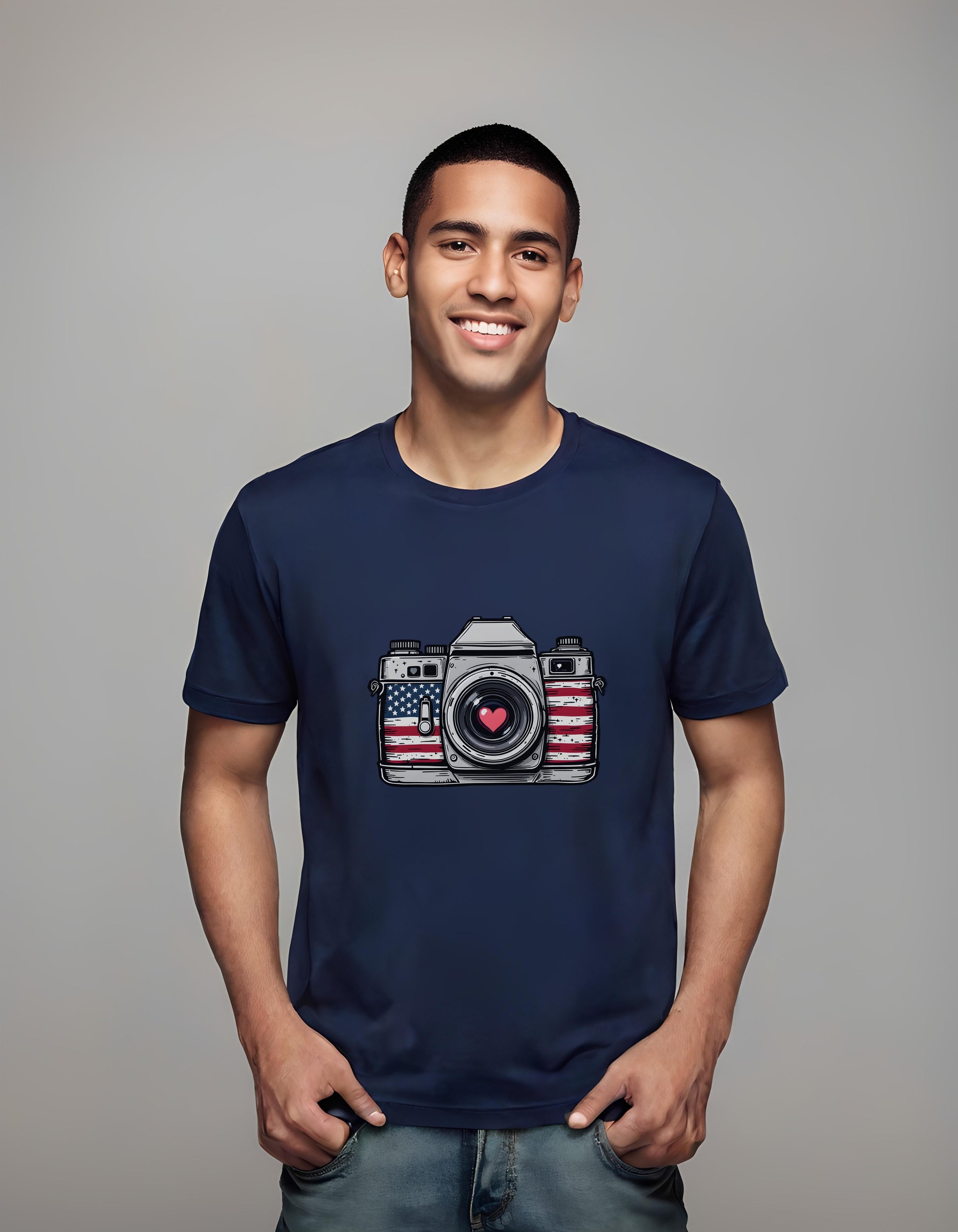 t-shirt - retro camera illustrations - nostalgic camera design