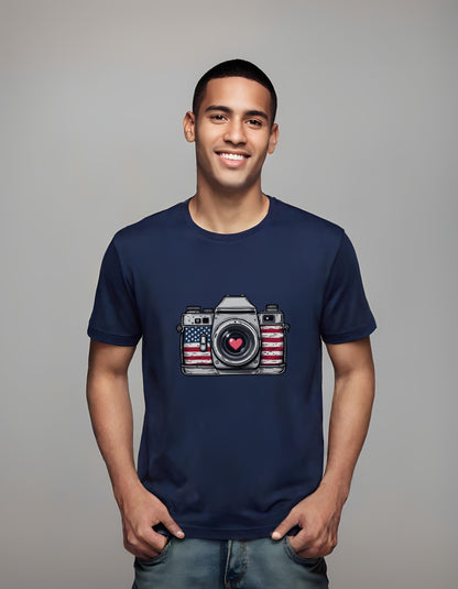 t-shirt - retro camera illustrations - nostalgic camera design