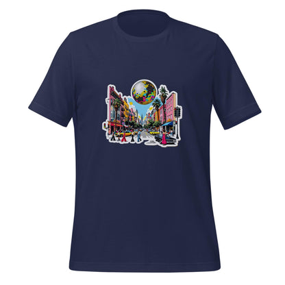 1970s city street - t-shirt - playful - for_women