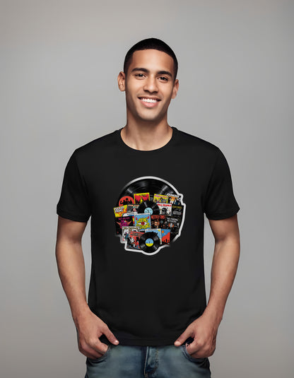 vinyl record t-shirt - records - music festival shirt