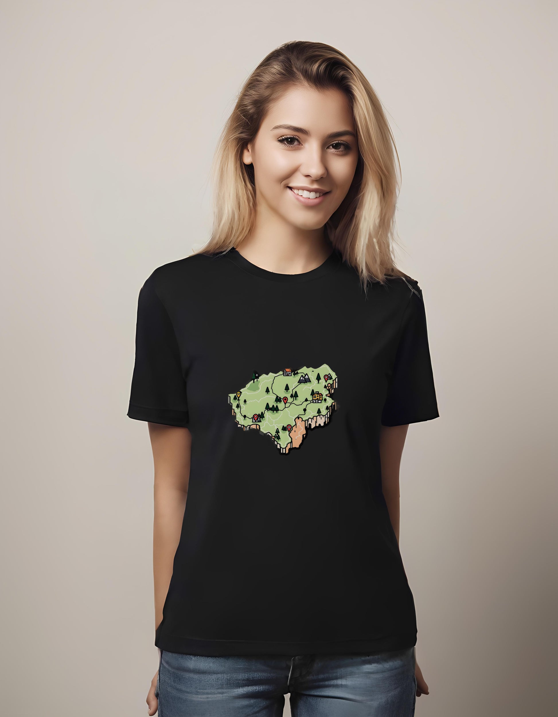 whimsical design - for_unisex - t-shirt - nature inspired