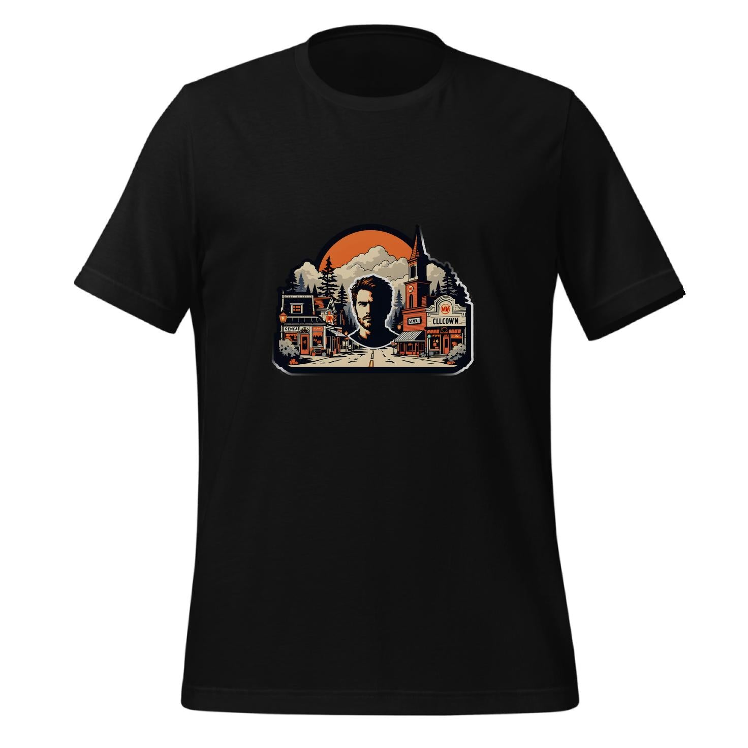 family - retro illustration - t-shirt