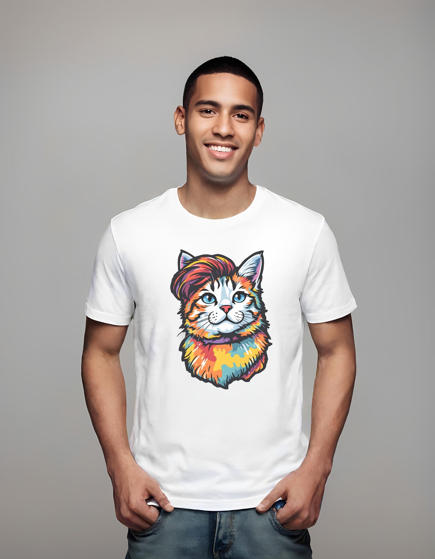 harry styles cat shirt - t-shirt - fashion - stylized cat design