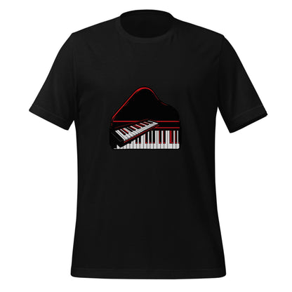 minimalist piano design - t-shirt - stylish musician gift - modern