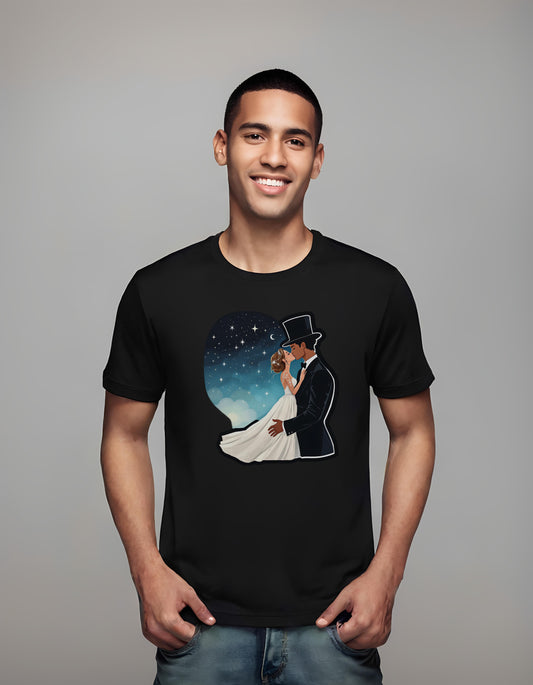 t-shirt - night - for_unisex - couple illustration