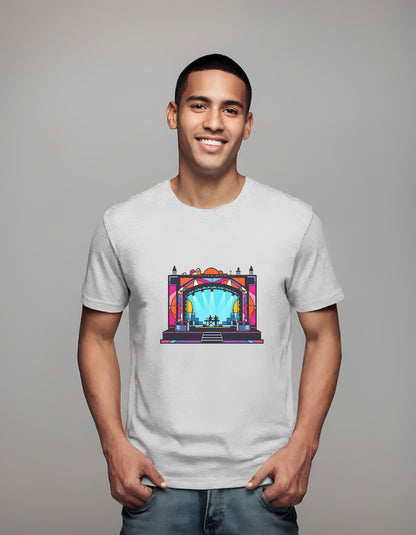 music festival design - concert-attendees - concert stage shirt - t-shirt