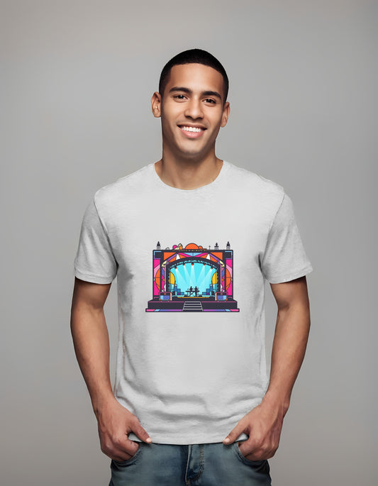 music festival design - concert-attendees - concert stage shirt - t-shirt