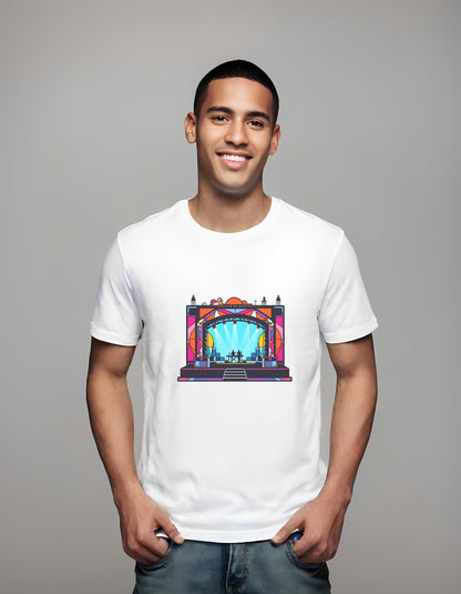 artistic t-shirt - performance - silhouetted performers