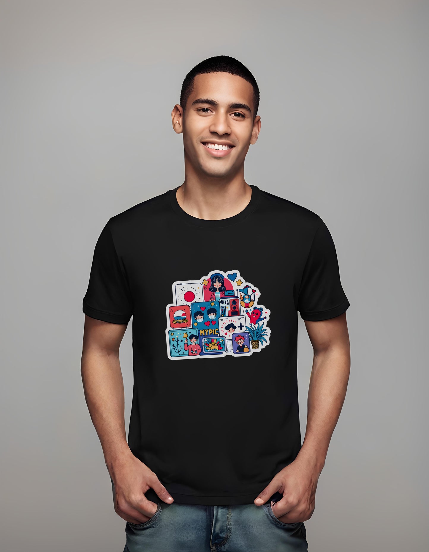 t-shirt - sticker illustration - k-pop shirt