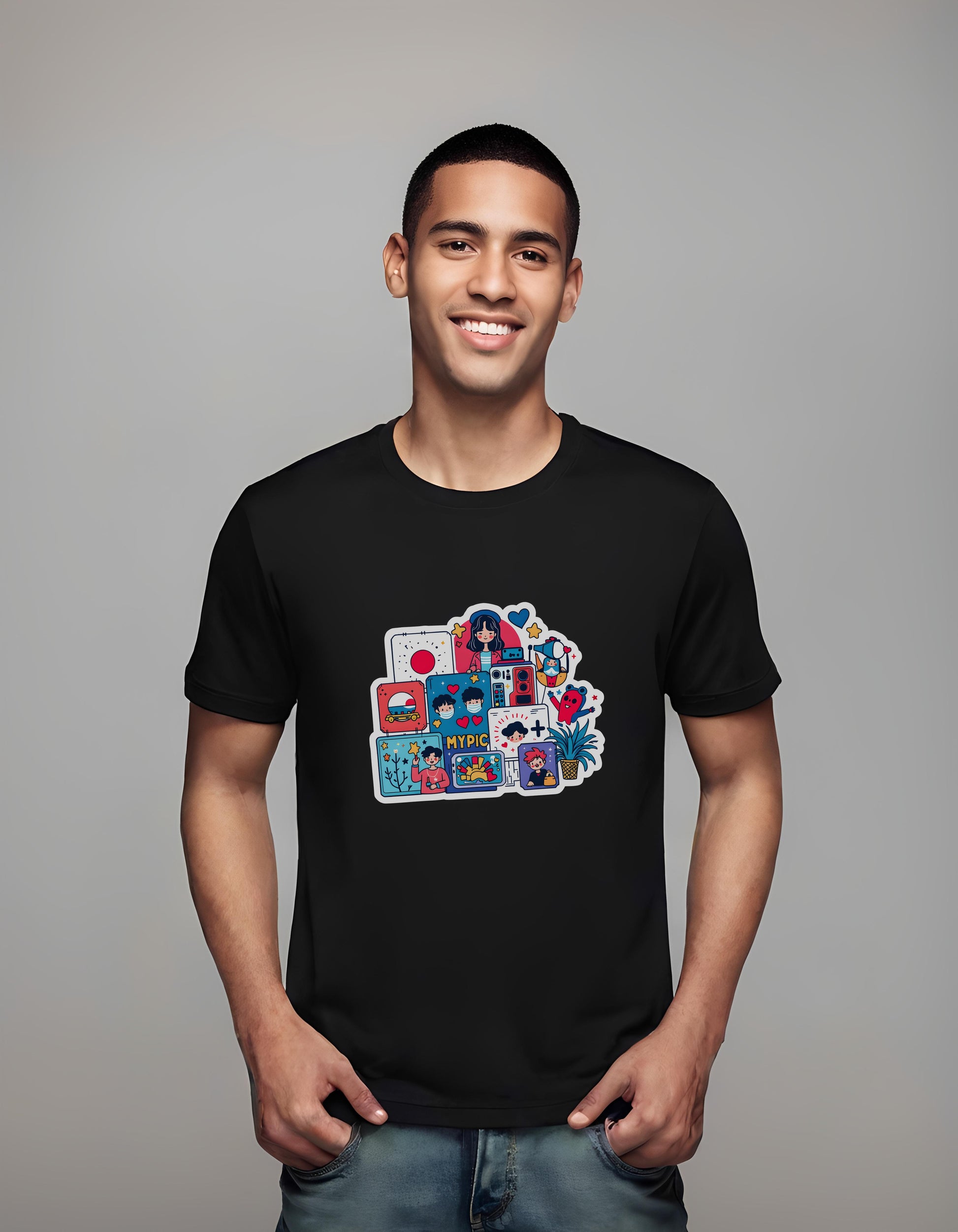 t-shirt - sticker illustration - k-pop shirt