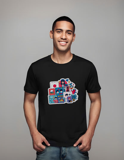 t-shirt - sticker illustration - k-pop shirt