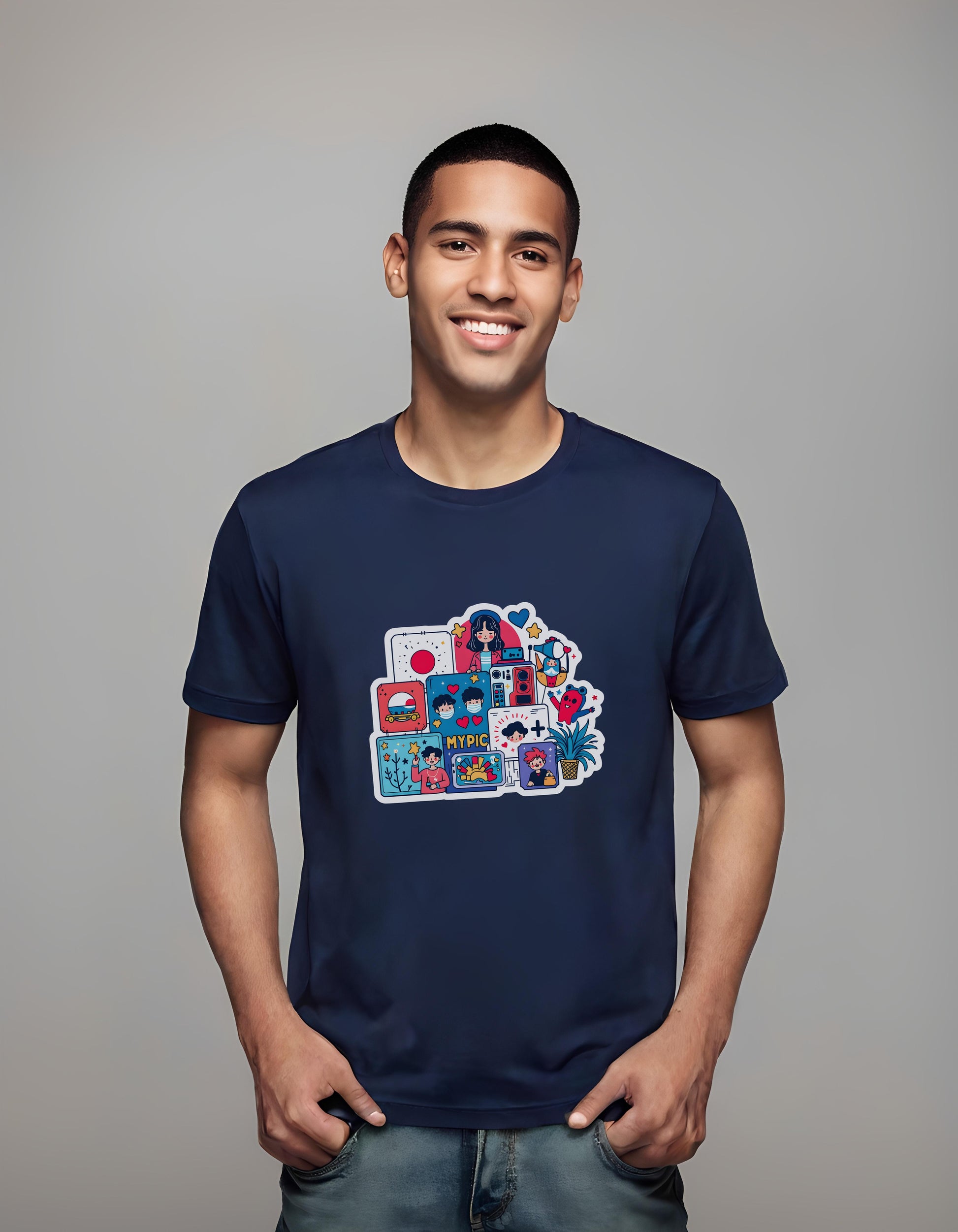 k-pop fashion - t-shirt - students - music