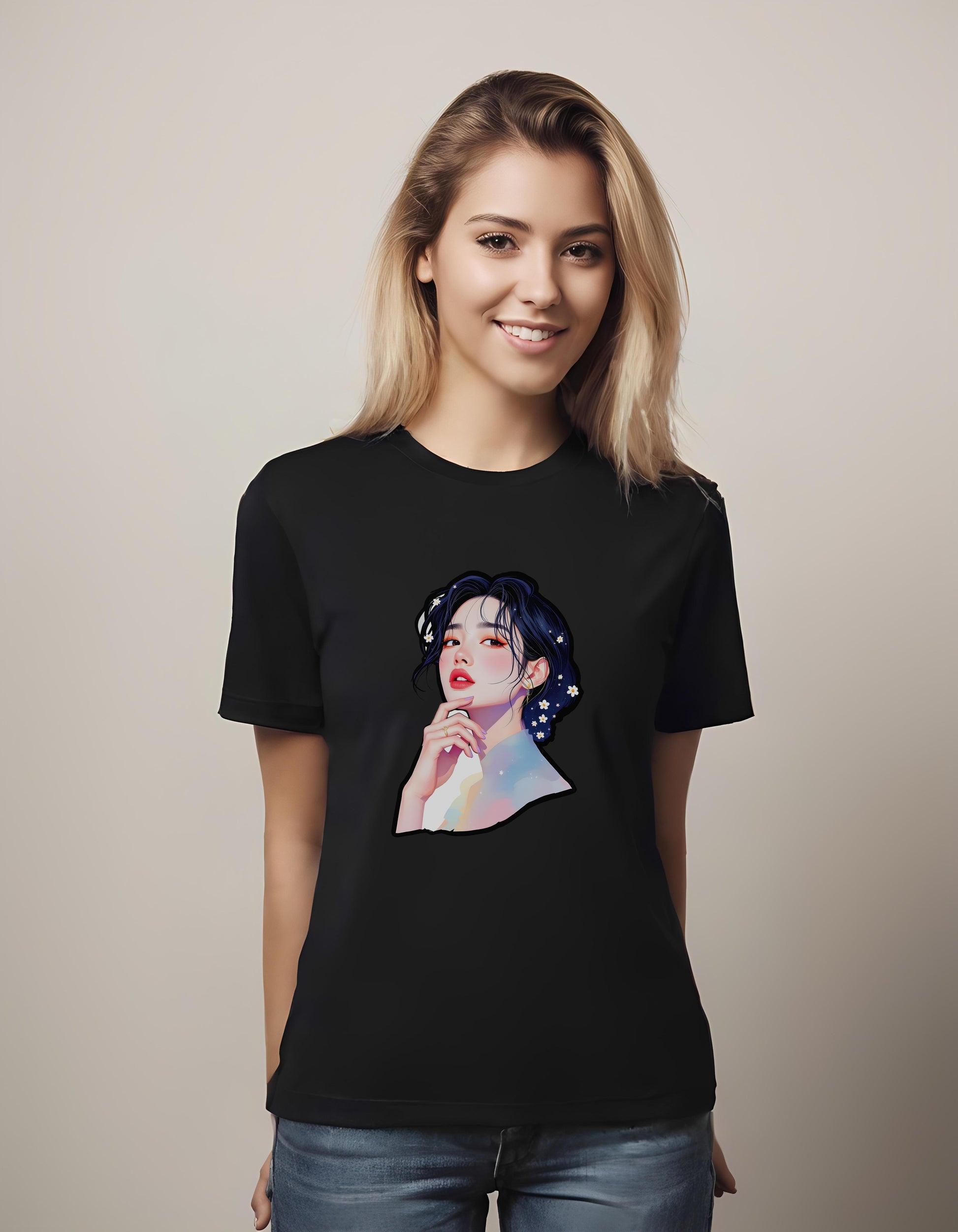 elegant design - artistic graphic tee - t-shirt - style