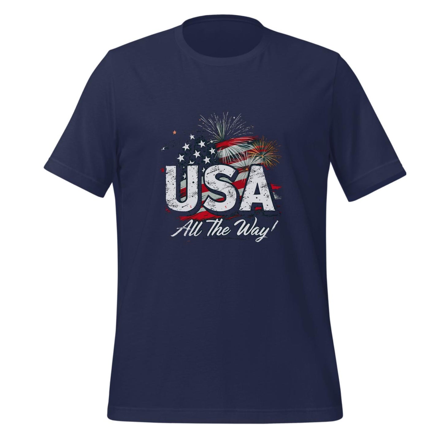 holiday celebrators - vintage american flag - family - t-shirt