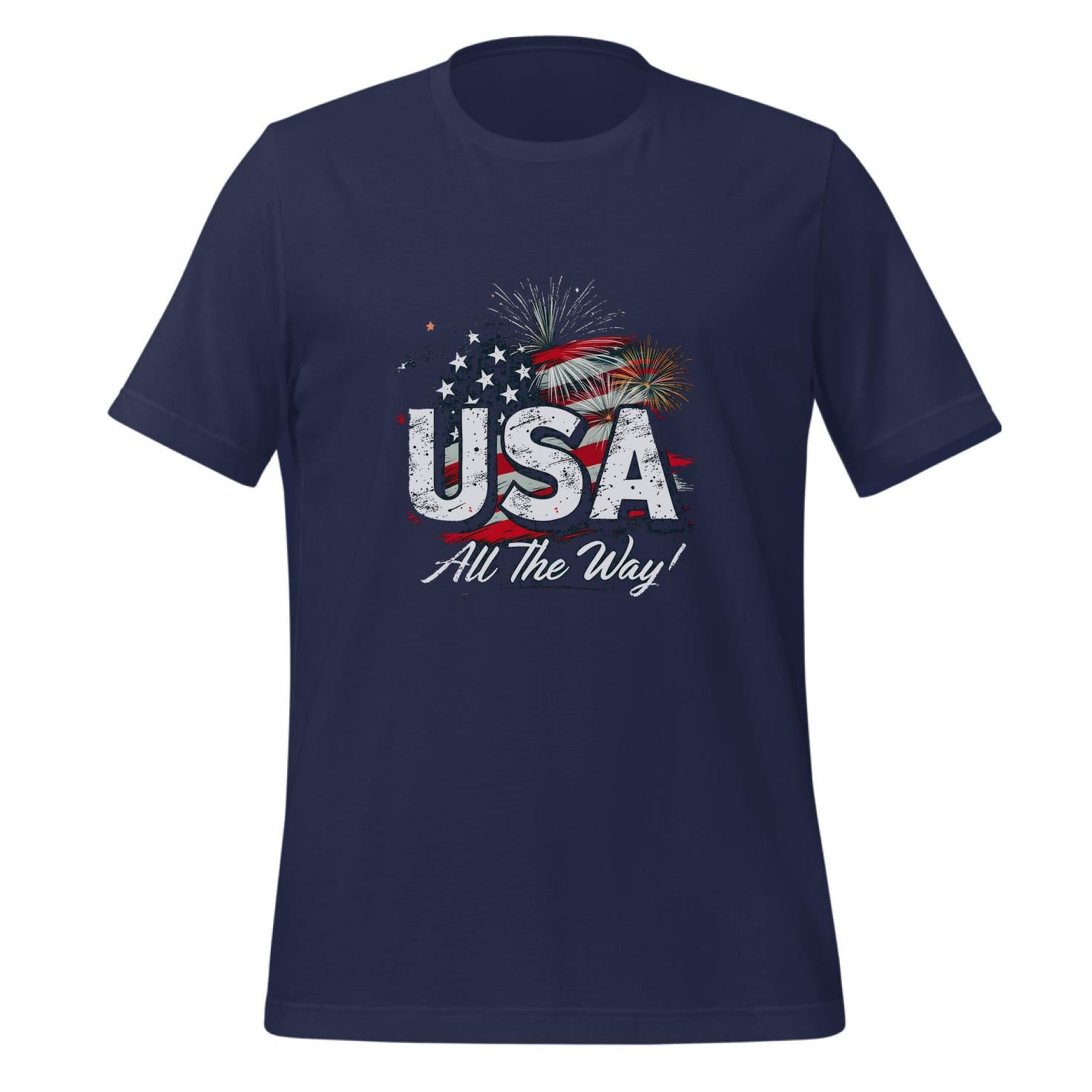 holiday celebrators - vintage american flag - family - t-shirt