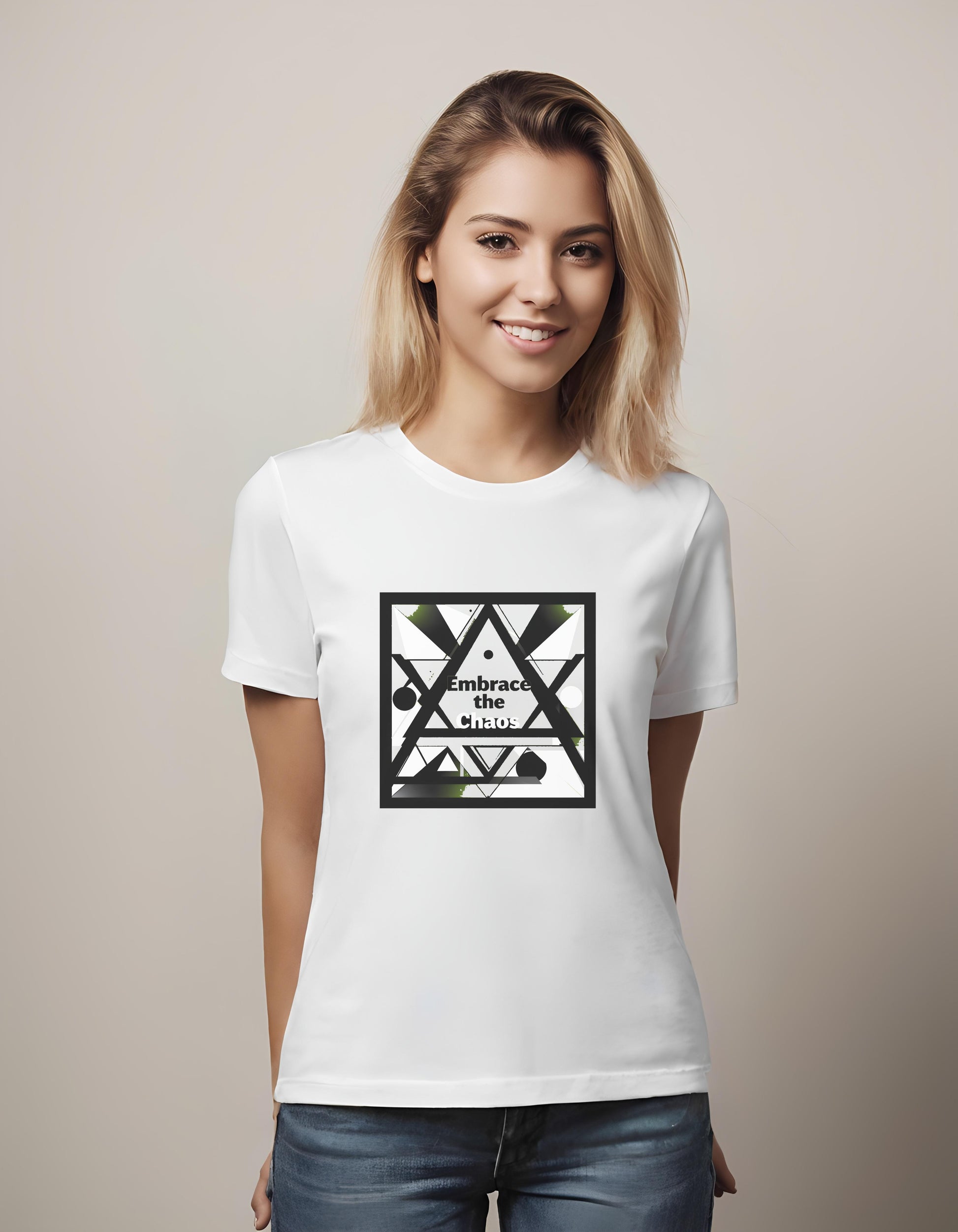 unique - abstract geometric t-shirt