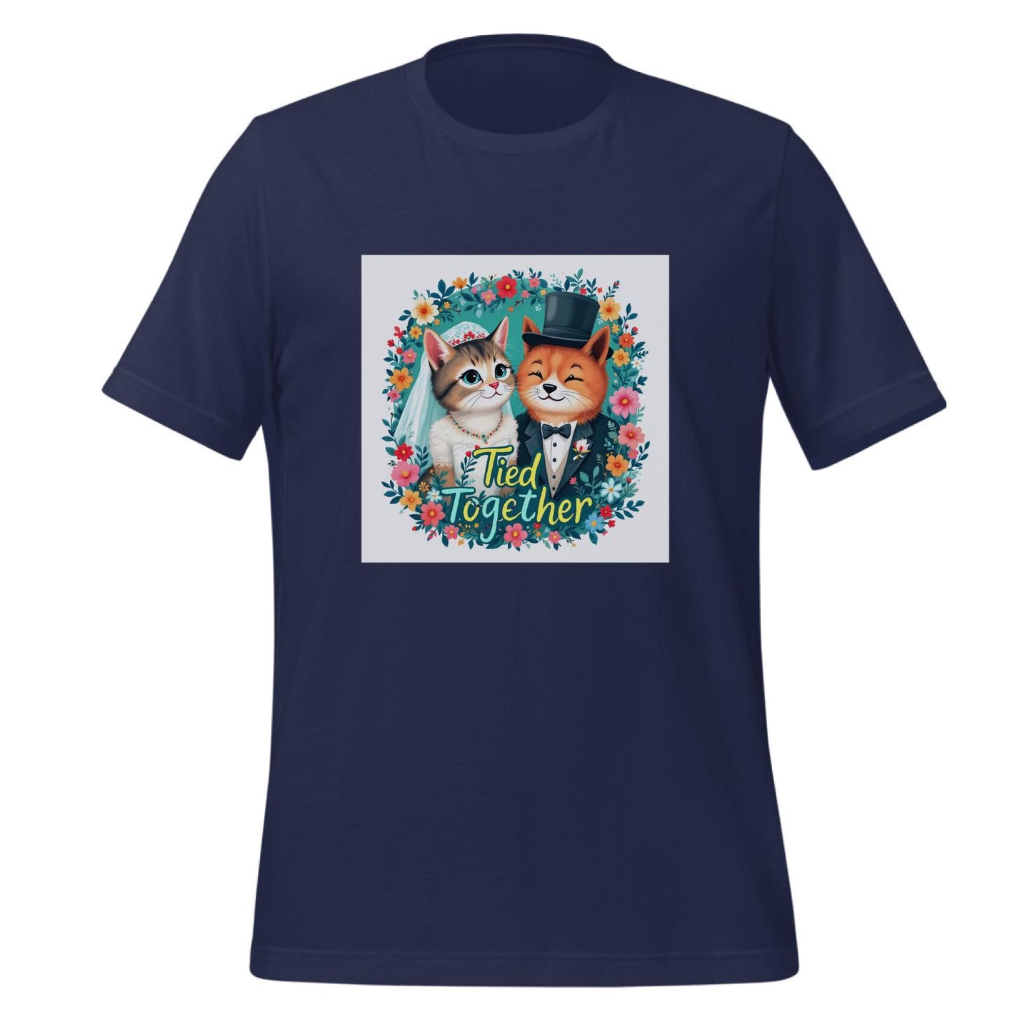 t-shirt - charming cat dog design - cute bridal shirt - wedding guests