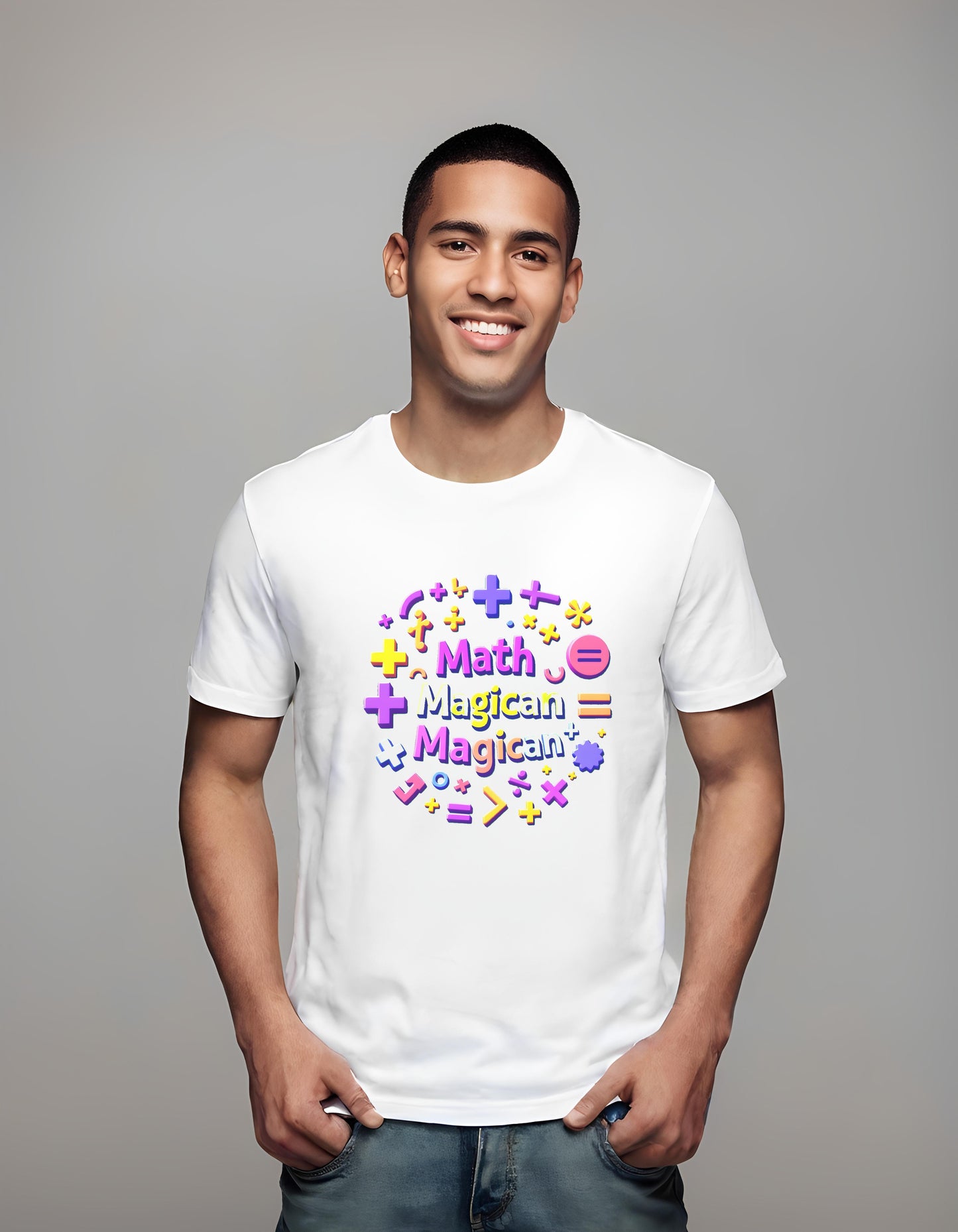 enlightenment - t-shirt - playful math symbols