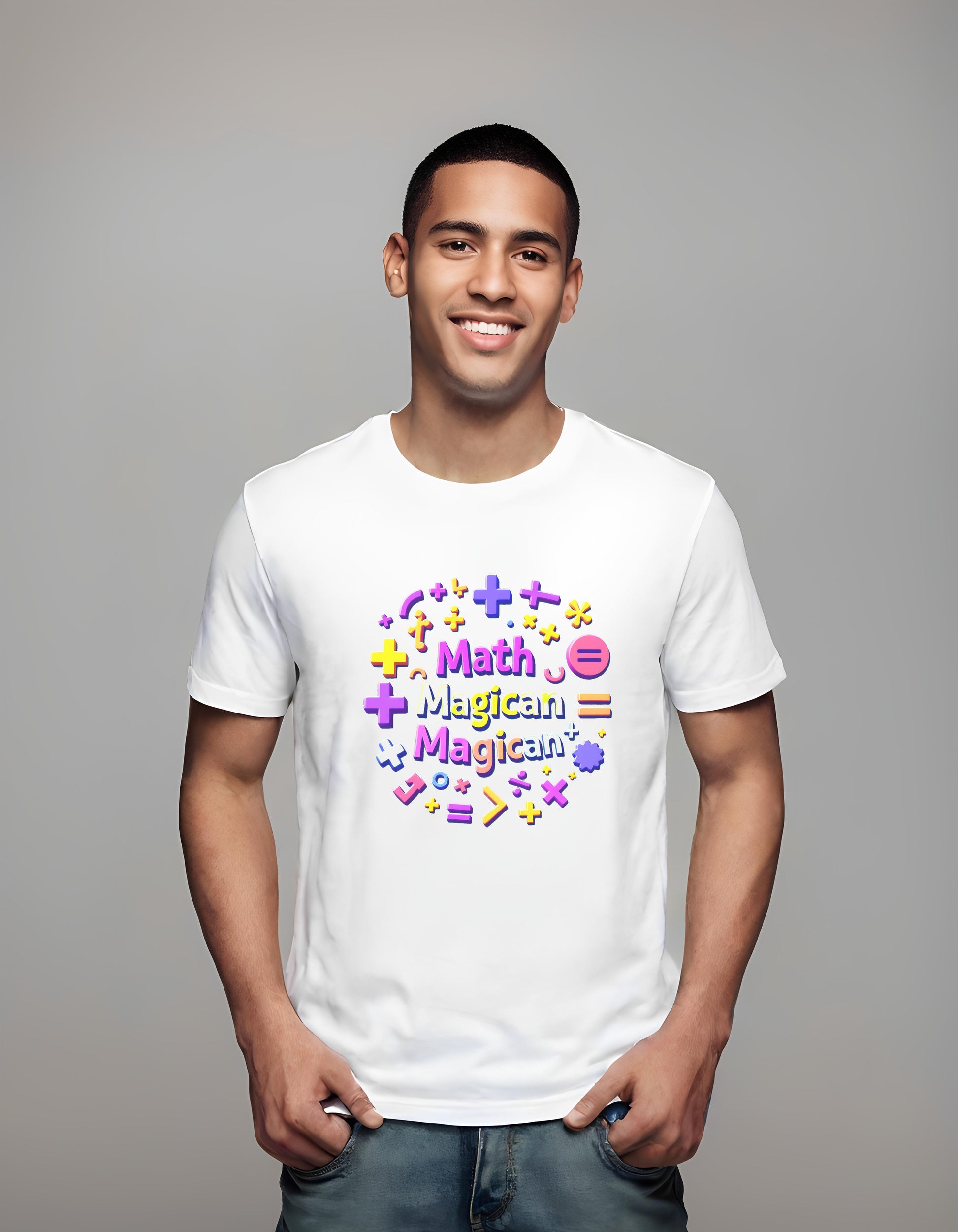 enlightenment - t-shirt - playful math symbols