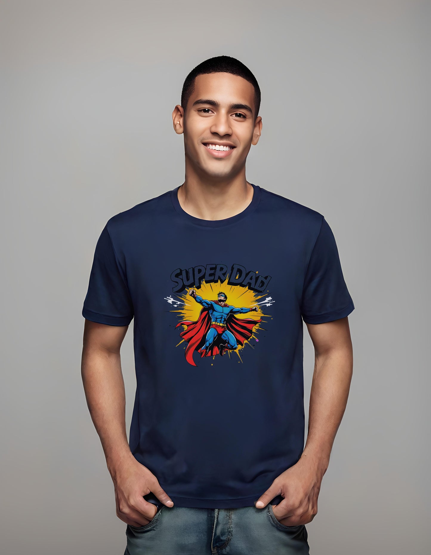 parents - children's gift for dad - superhero - t-shirt