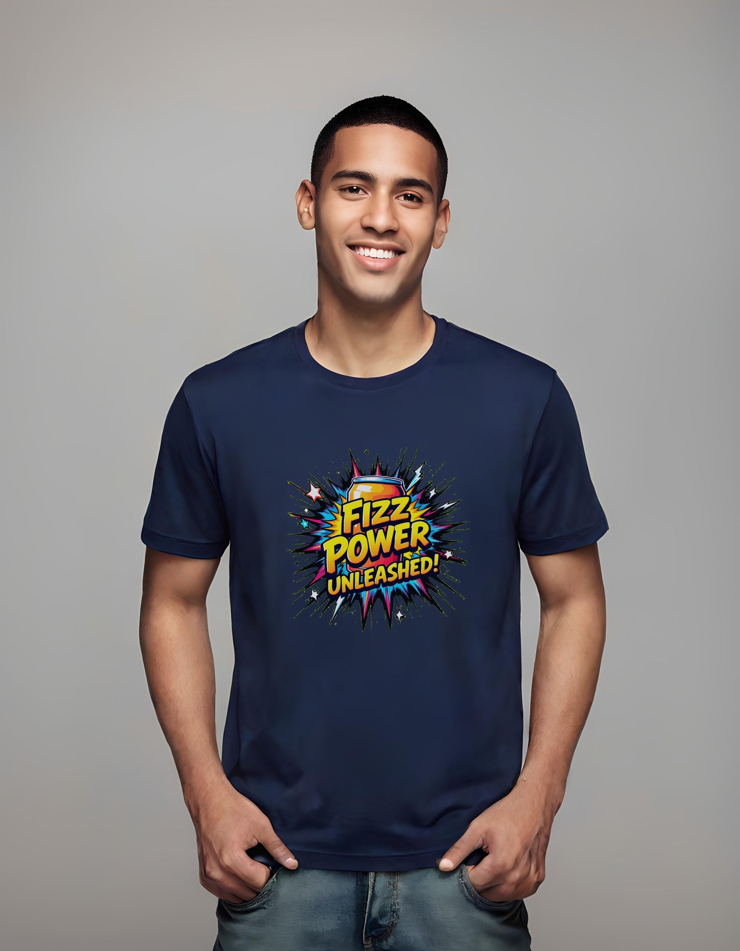 dynamic burst design - comic t-shirt - casual