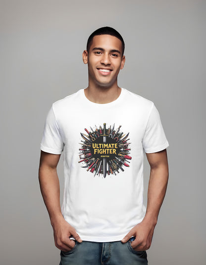 t-shirt - comic book style design - weapons