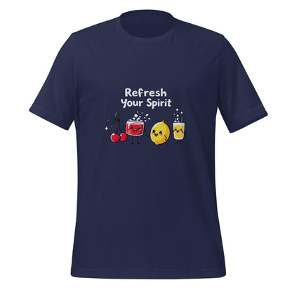 t-shirt - colorful fruit scene - cartoon fruits shirt - unisex apparel