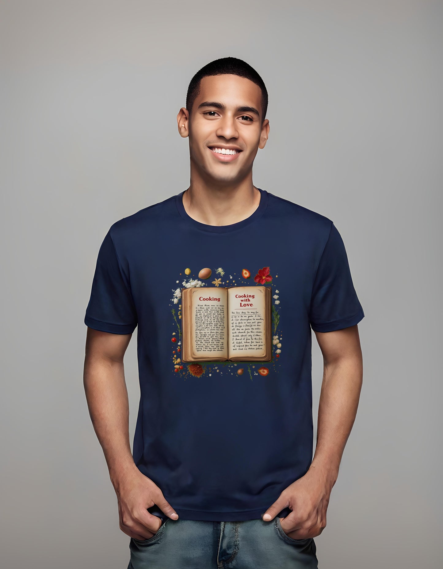 food lover art - vibrant ingredient art - cooking quotes - t-shirt