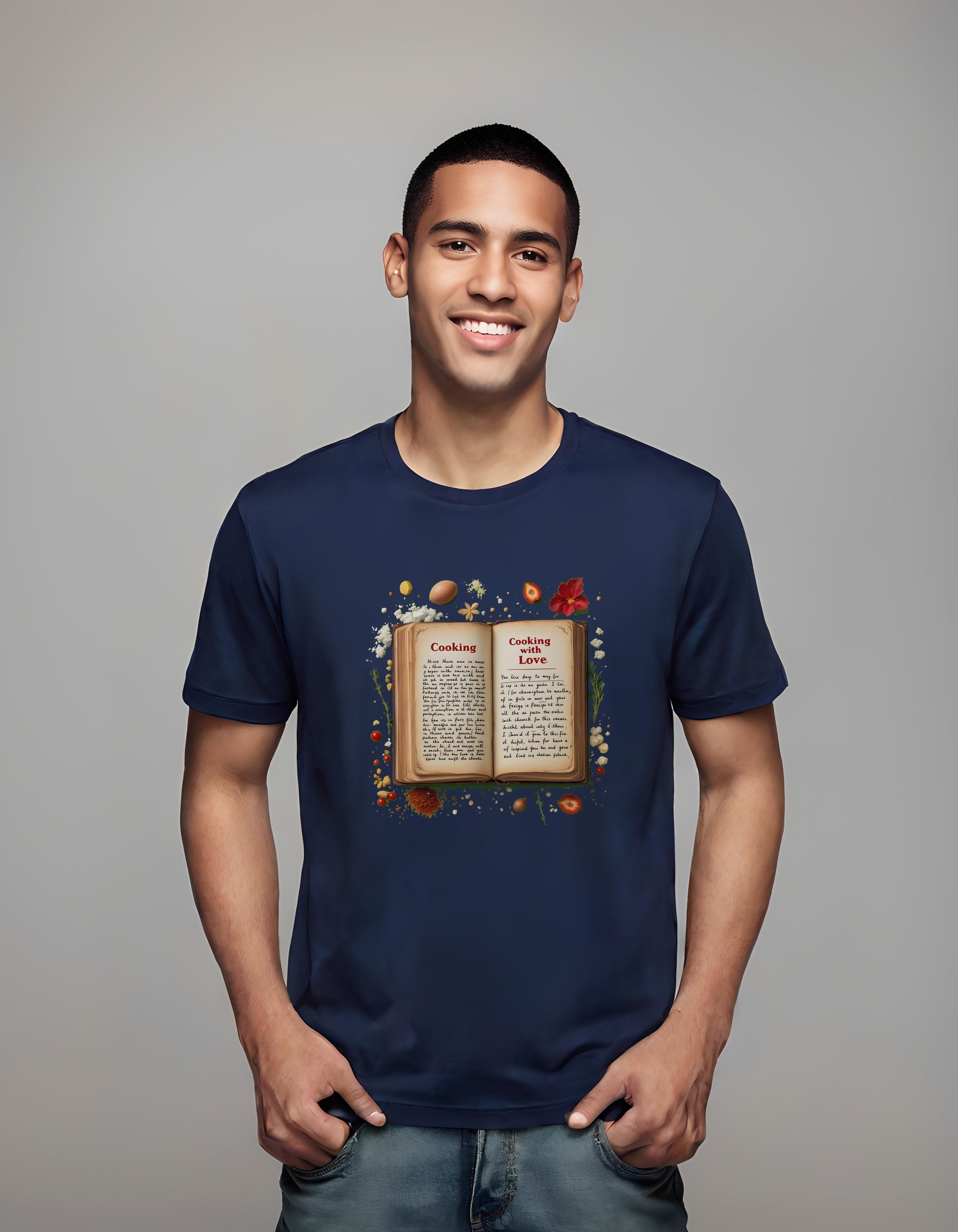 food lover art - vibrant ingredient art - cooking quotes - t-shirt