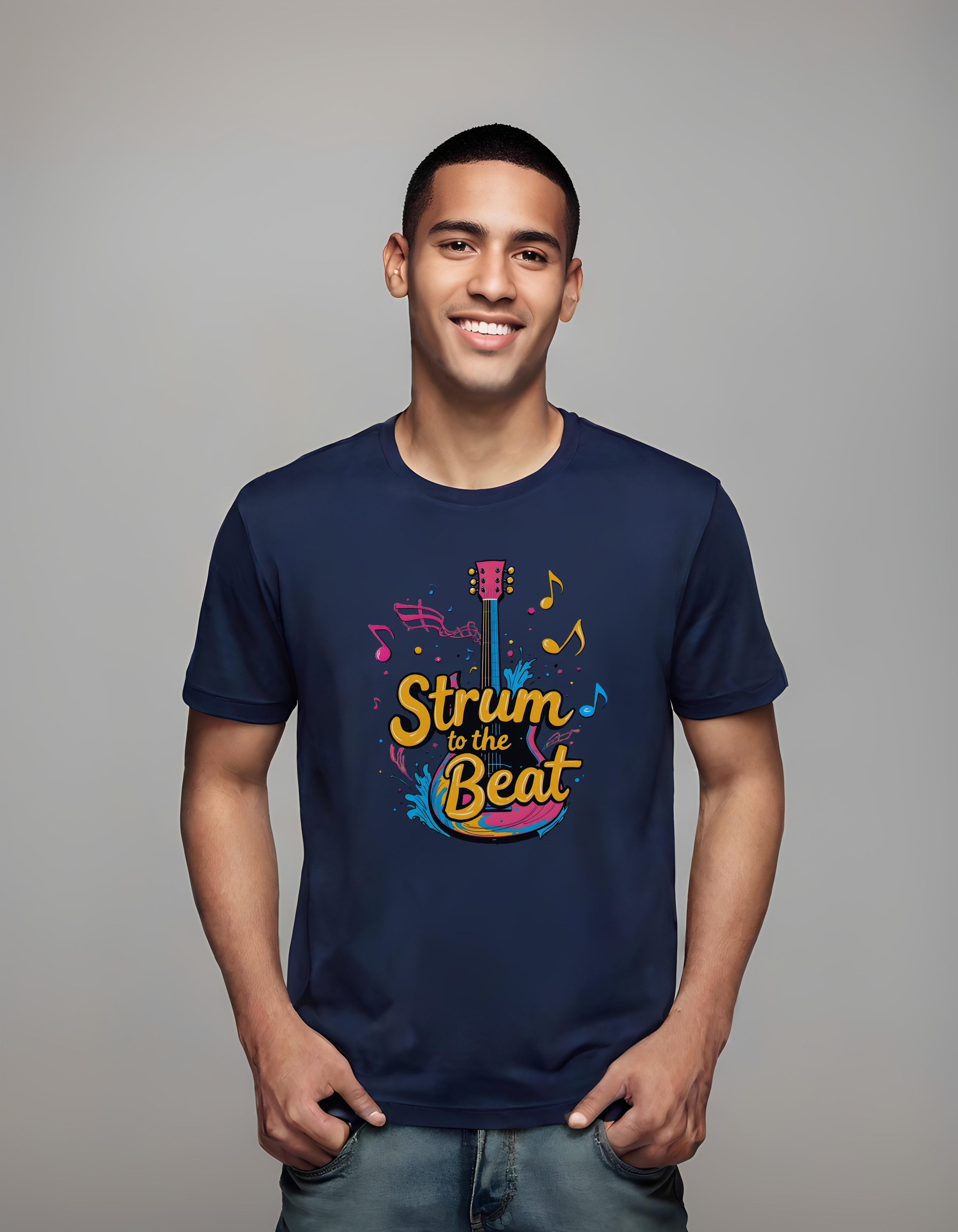 everyday wear - guitar players - dynamic design - t-shirt