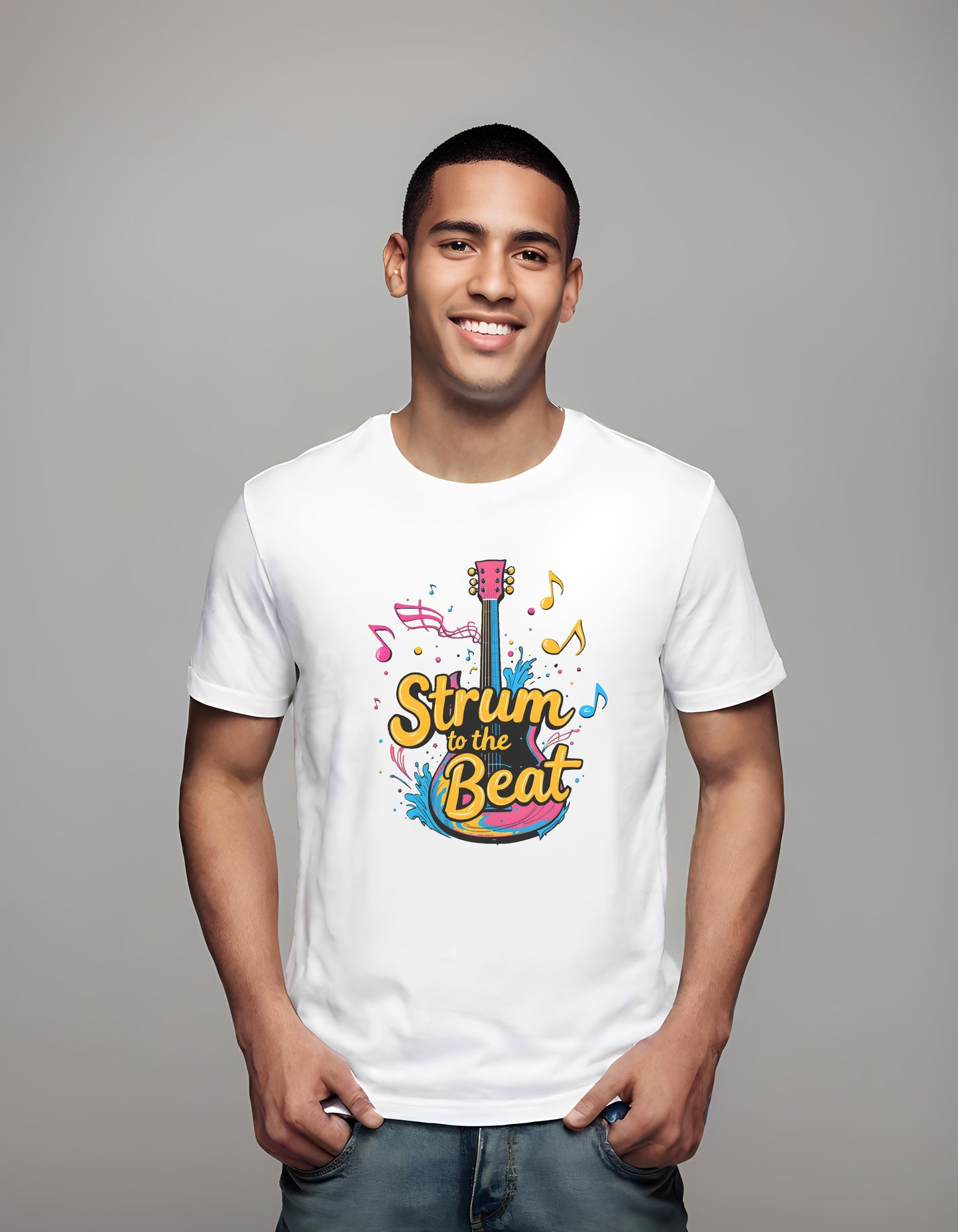 soft cotton tee - students - t-shirt - music design