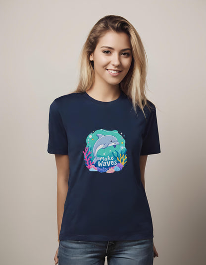 dolphin t-shirt - cartoon art