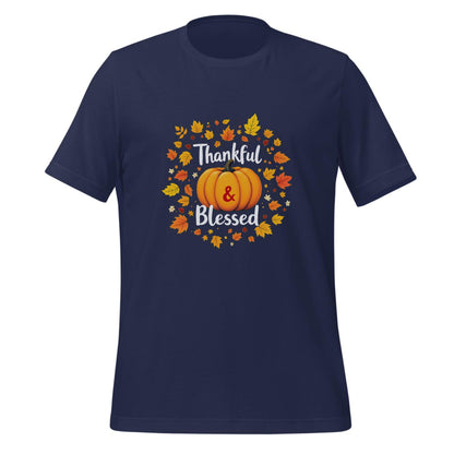 t-shirt - holiday decorations - men's pumpkin shirt - cartoonish design