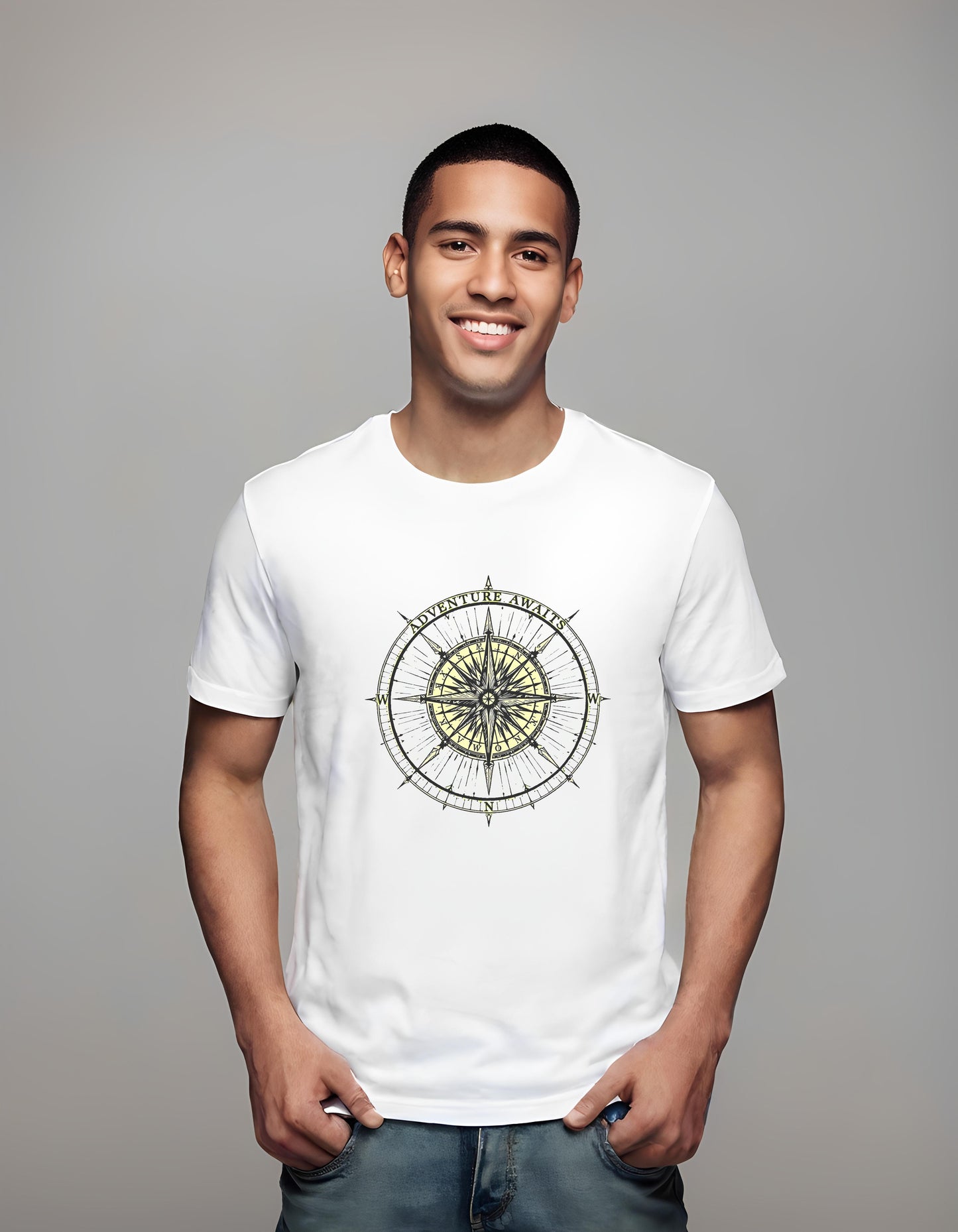 explorer decor - compass - t-shirt