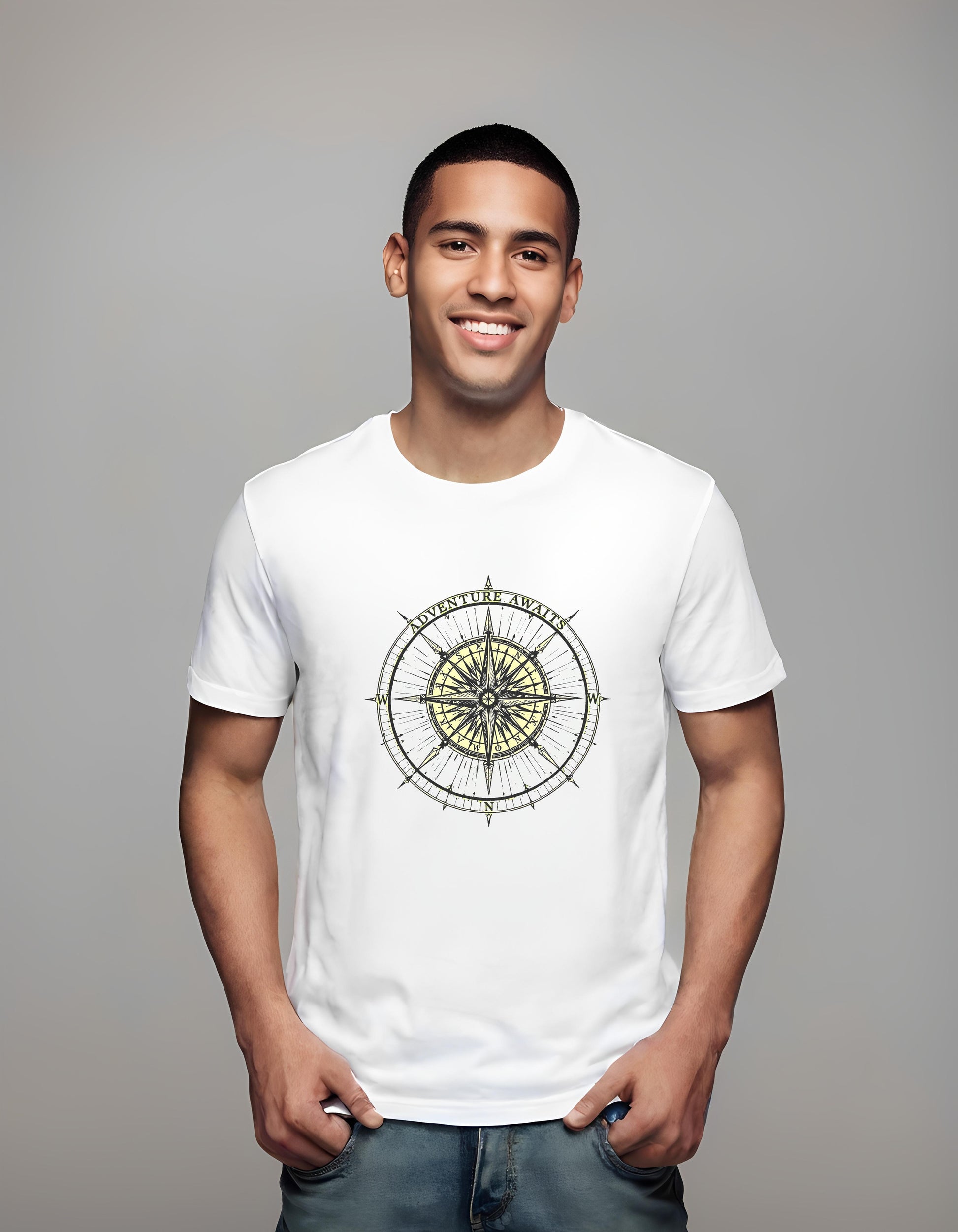 explorer decor - compass - t-shirt