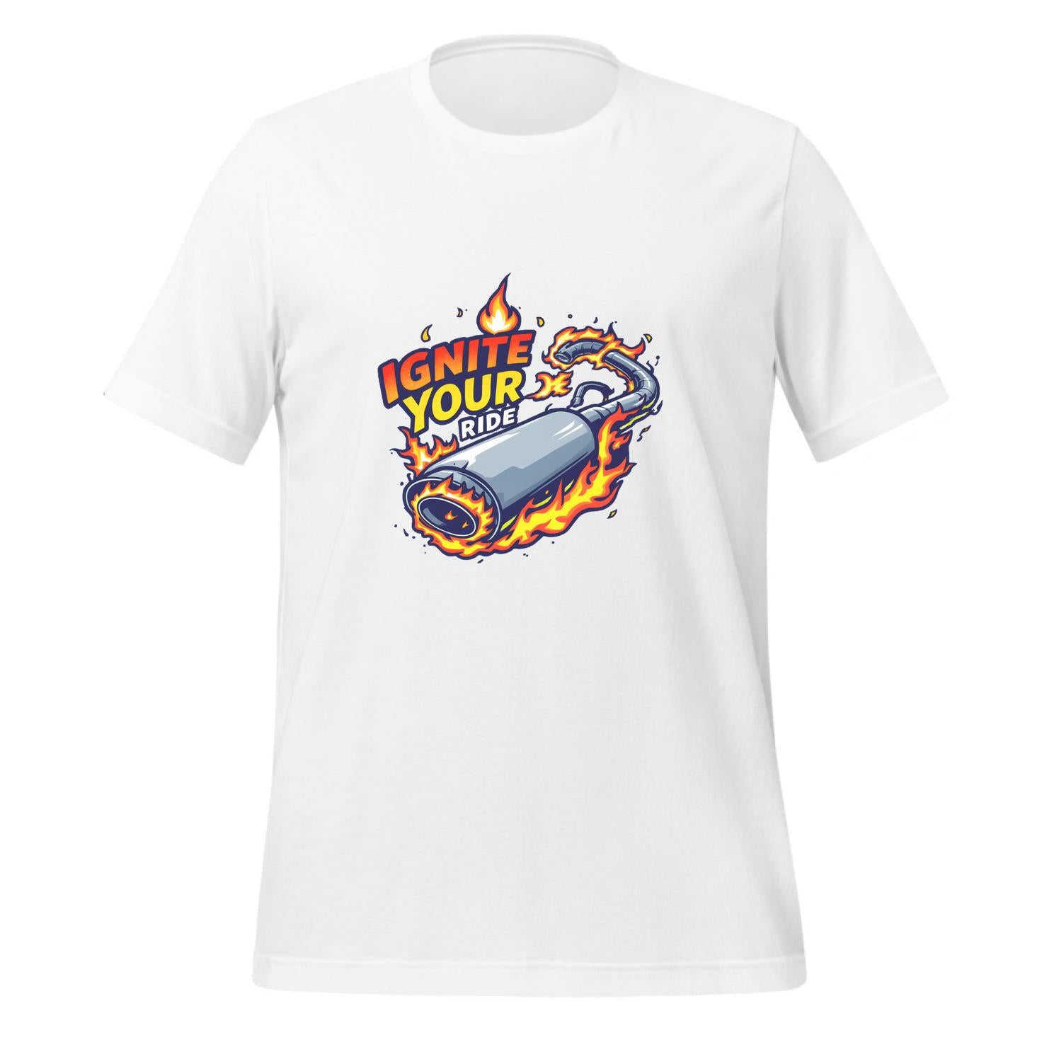 mainstream automotive fashion - t-shirt - cartoon muffler design