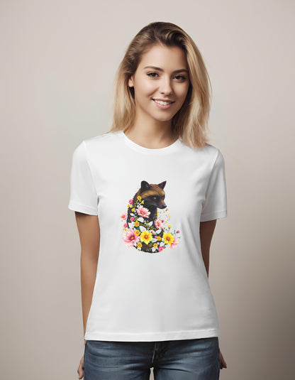floral design - inspirational art - outdoor enthusiasts - t-shirt