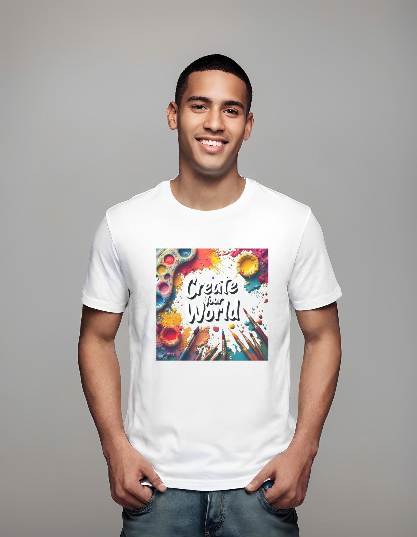 colors - t-shirt - exploration - art supplies