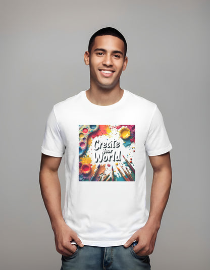 colors - t-shirt - exploration - art supplies