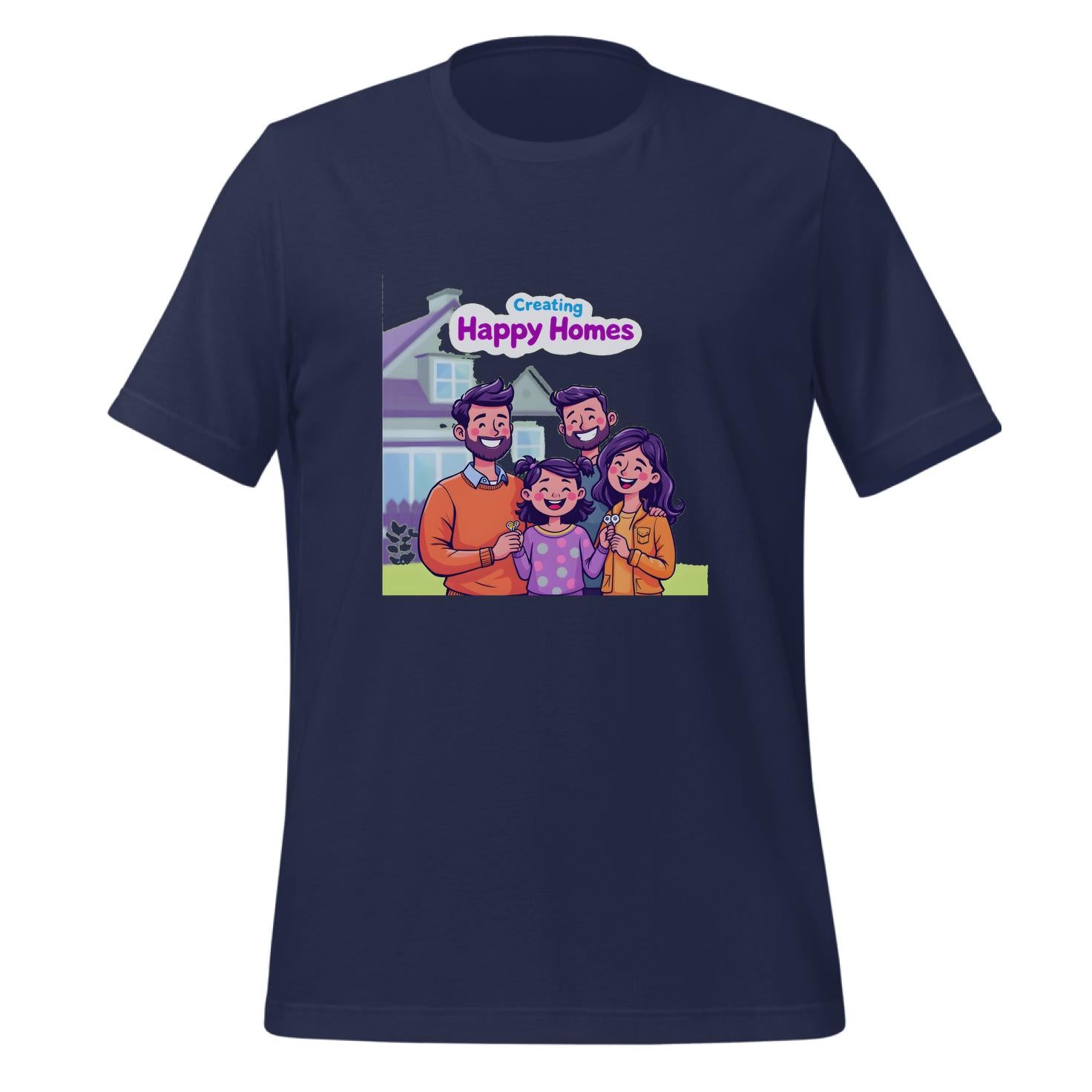 t-shirt - engaging cartoon art - home keys illustration
