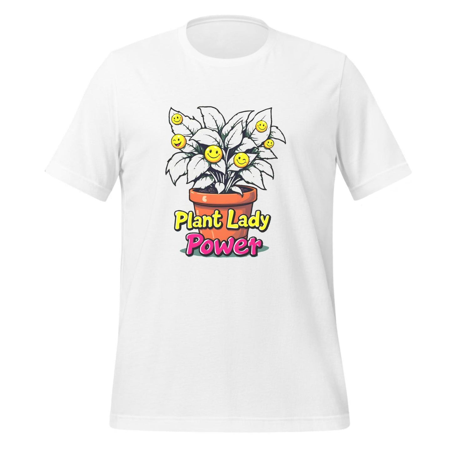 unisex - cheerful - t-shirt - potted plant