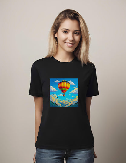 t-shirt - co-workers - landscape illustration