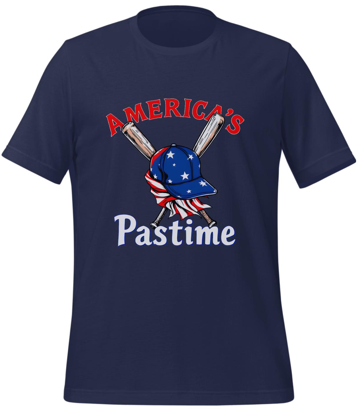 american sports culture - t-shirt - navy - teamwork - culture